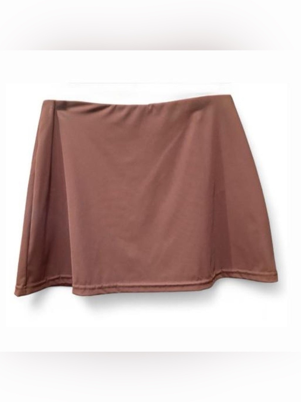 Women's Brown A-Line Athletic Mini Skirt/Skort, by Free Haven, Size Medium